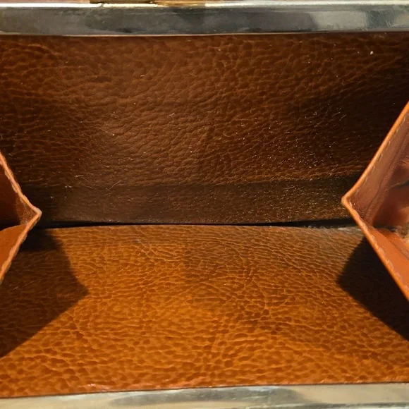 Fendi Kisslock Rehab Wallet Brown and Black Striped - Picture 8 of 16